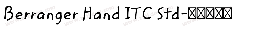 Berranger Hand ITC Std字体转换